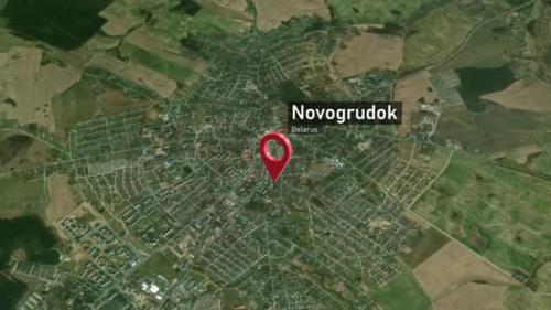 Videohive - Novogrudok City Map Zoom (Belarus) from Space to Earth - 47781705