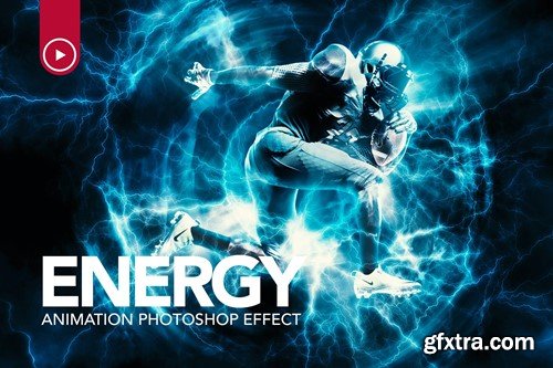 Energy Animation Photoshop Action NMNS77