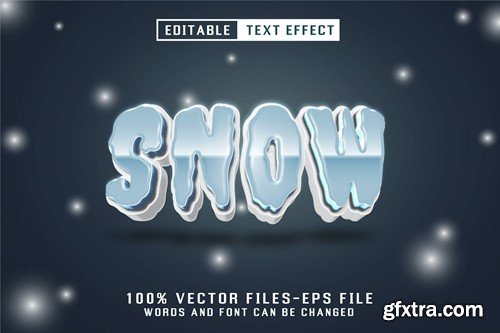 Snow Editable Text Effect 89P38Q3