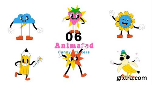 Videohive Animated Template of Amusing Stickers 47870553
