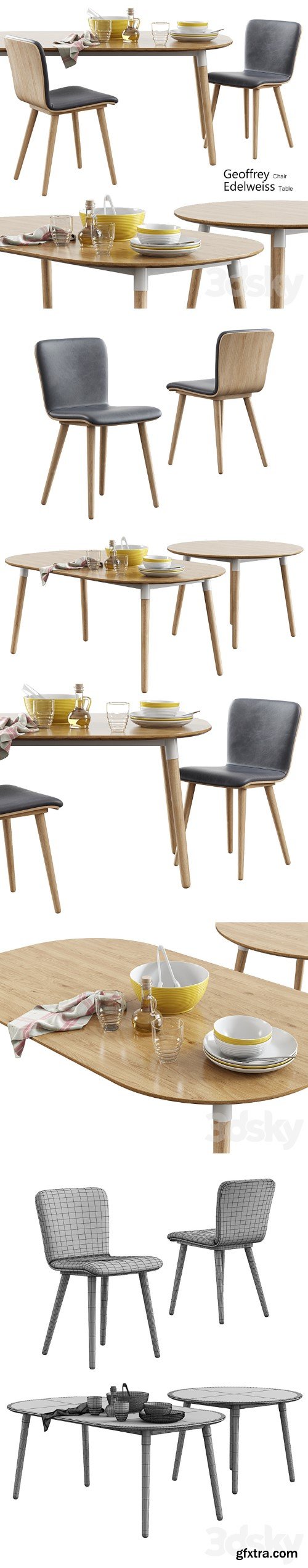 Made / Geoffrey Chair + Edelweiss Table