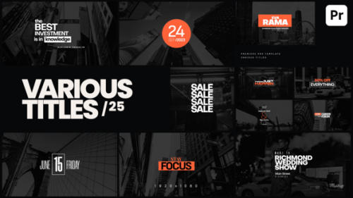 Videohive - Various Titles 25 - 46440674