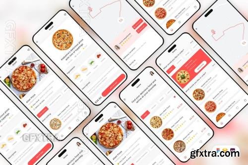 Pizza Delivery Mobile App UI Kit H8AV8RQ