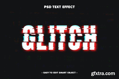 Glitch Futuristic Text Effect DNSE5FT