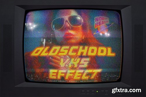 VHS Machine - Retro Monitor Effect C5DU8PT