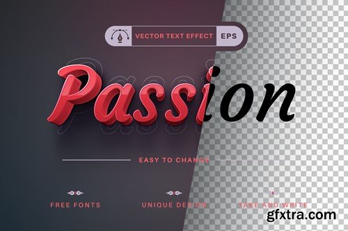 Passion - Editable Text Effect, Font Style TFJP5QF