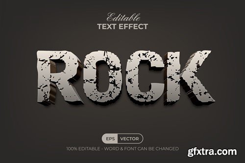 Rock Text Effect 3D Style 9X3NQ65