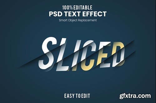 Sliced Layer Text Effect PSD MDQAGLC