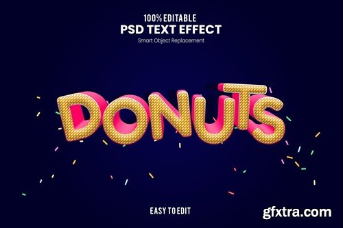 Donuts - Fun and Funky 3D Text Effect N5EJEKP