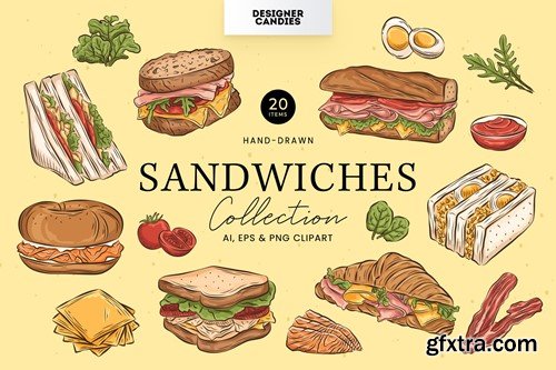 Sandwich Illustrations ABVNFUL