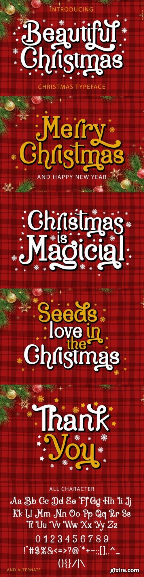 Beautiful Christmas Font