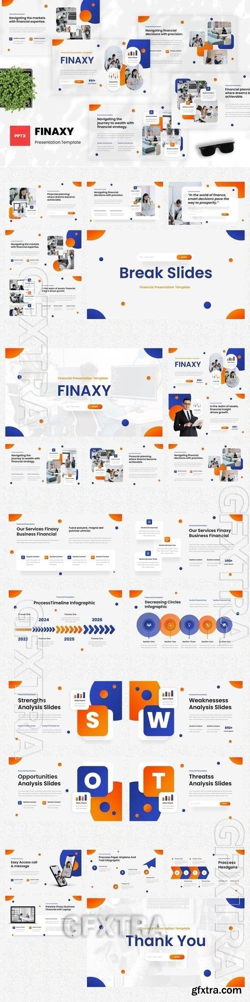 Finaxy - Financial Powerpoint Template 8KK8AVJ