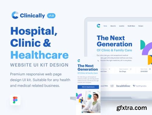 Clinically - Healthcare Web UI Design Kit Ui8.net