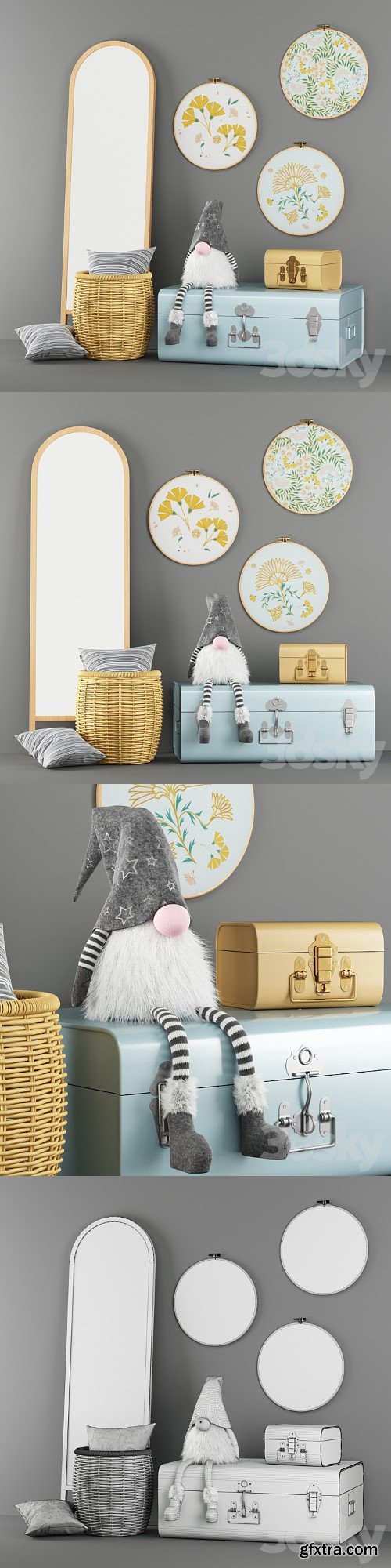 Decorative set for the childrens room La Redoute