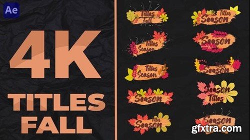 Videohive Titles Fall 4k 47900641