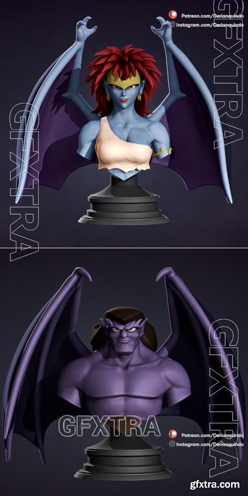 Gargoyles - Demona and Goliath v02 – 3D Print Model
