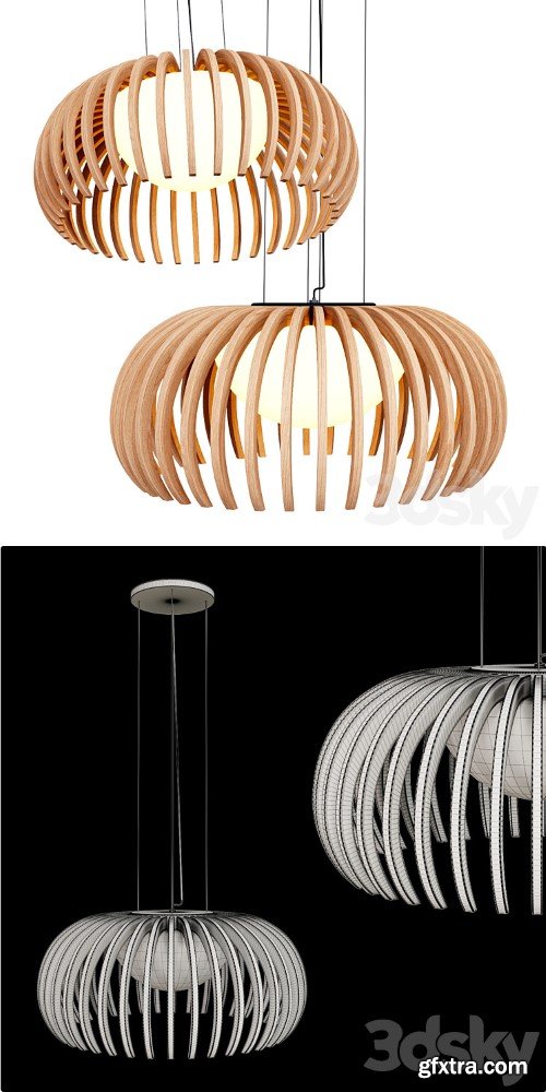 Makris Bollicina Wood Lamps