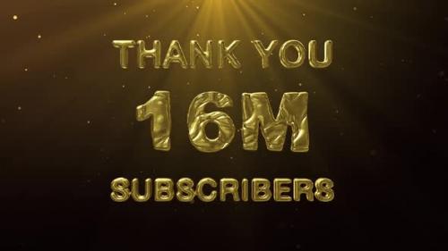 Videohive - 16M Subscribers Celebration Greeting - 47936100