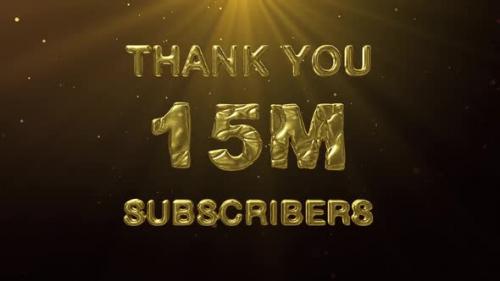 Videohive - 15M Subscribers Celebration Greeting - 47936101