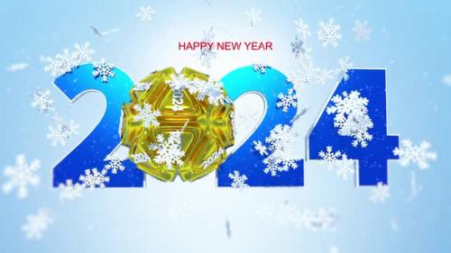 Videohive - Happy New Year Greeting Card 2024 - 47936478