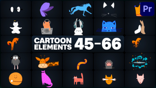 Videohive - Cartoon Elements for Premiere Pro - 47822869