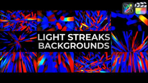 Videohive - Light Streaks Backgrounds for FCPX - 47835883