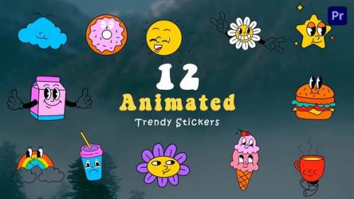 Videohive - Trendy Custom Animated Scene Stickers - 47882112