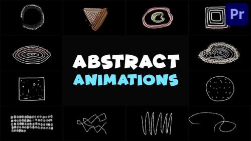 Videohive - Abstract Scribble Animations | Premiere Pro MOGRT - 47888329