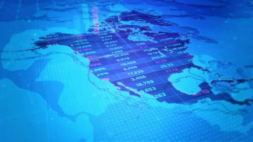 Videohive - North America stock market and economic business growth - 47897148