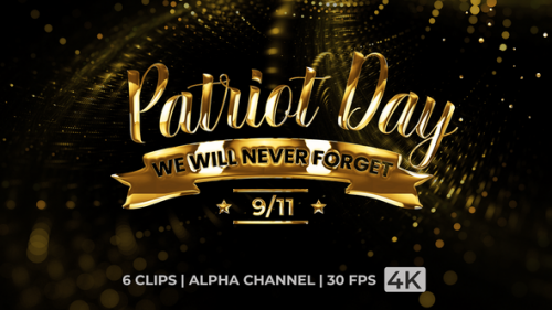 Videohive - Patriot Day Text Animation - 47897579