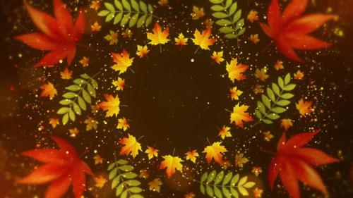 Videohive - Autumn Leaves Background - 47900904