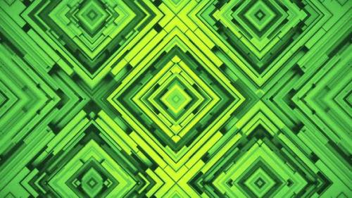 Videohive - Rhombus - Green Dynamic Geometric Pattern - 47900936
