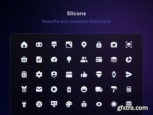 Slicons Essential Solid Icons Ui8.net