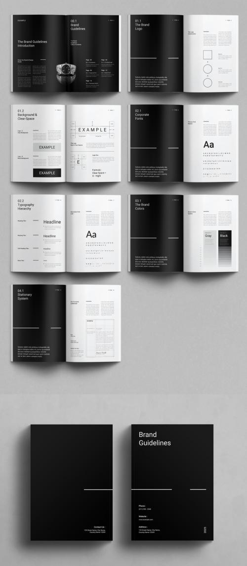 Brand Guidelines Layout Design 640541773