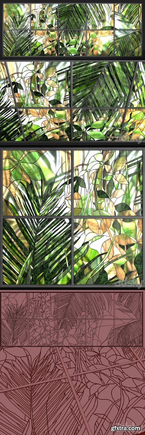 Stained-glass window \