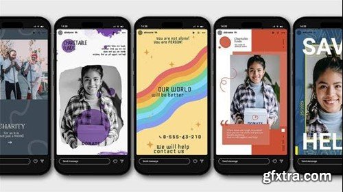 Videohive Charity Instagram Stories 9in1 47980616