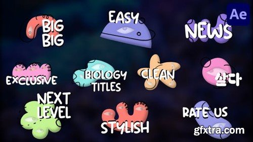 Videohive Biology Cells Titles for After Effects 47982608
