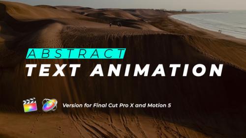 Videohive - Abstract Text Animation | Final Cut Pro - 46837389