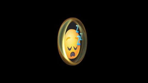 Videohive - Emoji Sleep Transparent Background - 47960630