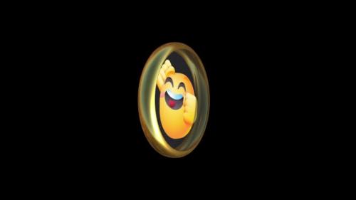 Videohive - Emoji Enthusiastic Icon Transparent Background - 47960631