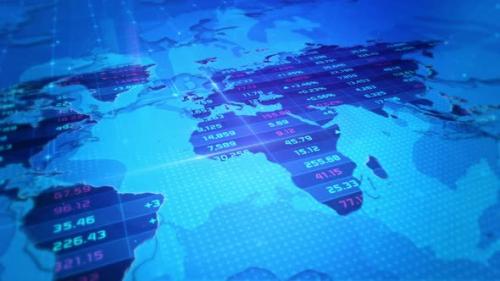 Videohive - Stock market graph and global economic business growth - 47967614