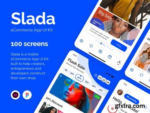 Slada — eCommerce App UI Kit Ui8.net