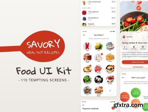 Savory - Food UI Kit Ui8.net