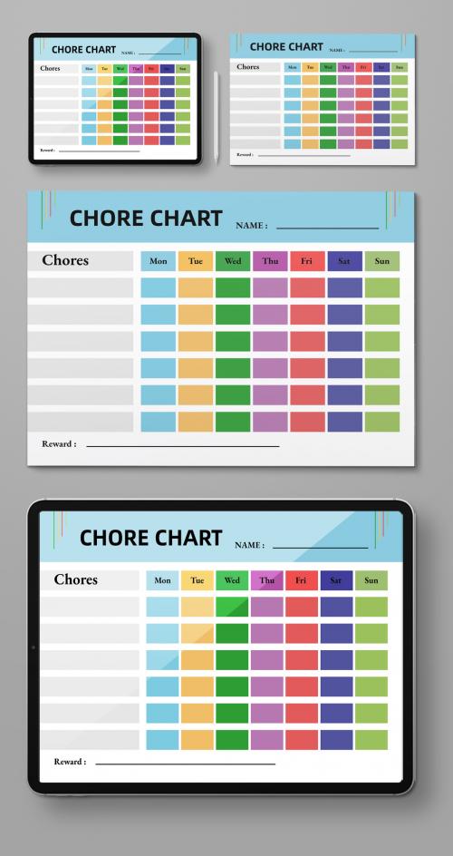 Daily Chore Chart Design 640085338