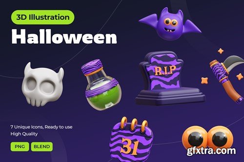 Halloween 3D Icons MWWD34P