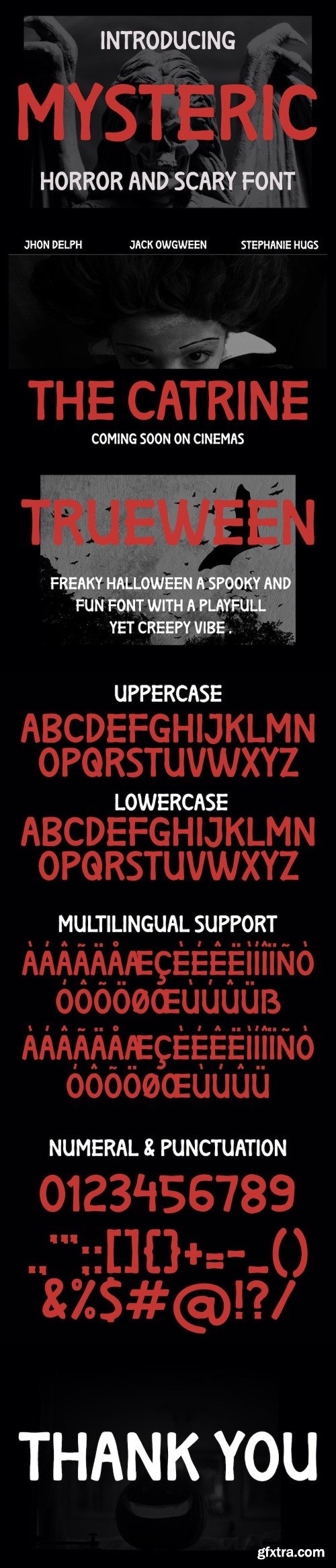 Mysteric - Horror and Scary Font