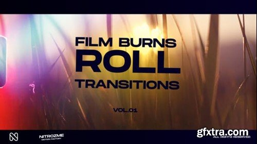 Videohive Film Burns Roll Transitions Vol. 01 48059713