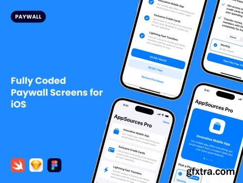 Coded Paywall Screens for iOS Ui8.net