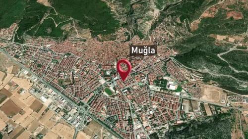 Videohive - Muğla City Map Zoom (Turkey) from Space to Earth - 47970581