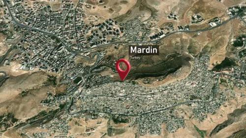 Videohive - Mardin City Map Zoom (Turkey) from Space to Earth - 47970608